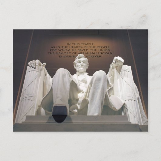 Lincoln Memorial Postkarte (Vorderseite)