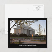 Lincoln Memorial Postkarte (Vorne/Hinten)