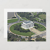 Lincoln Memorial Postkarte (Vorne/Hinten)