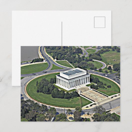 Lincoln Memorial Postkarte (Vorne/Hinten)