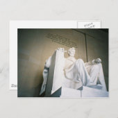 Lincoln Memorial Postkarte (Vorne/Hinten)