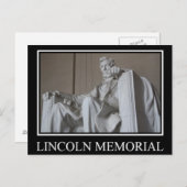 Lincoln Memorial Postkarte (Vorne/Hinten)