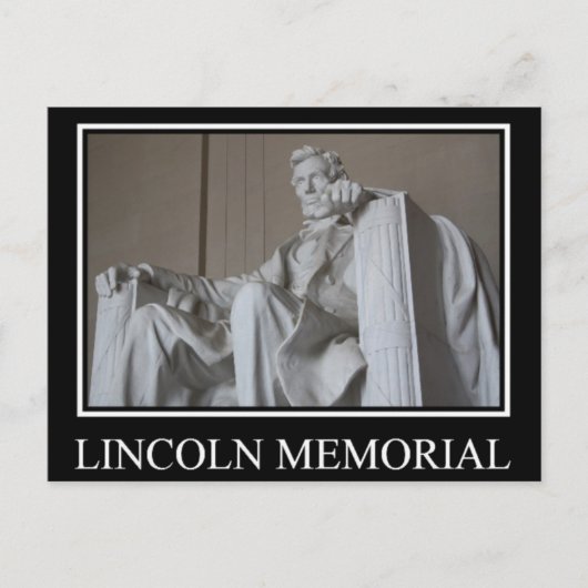 Lincoln Memorial Postkarte (Vorderseite)