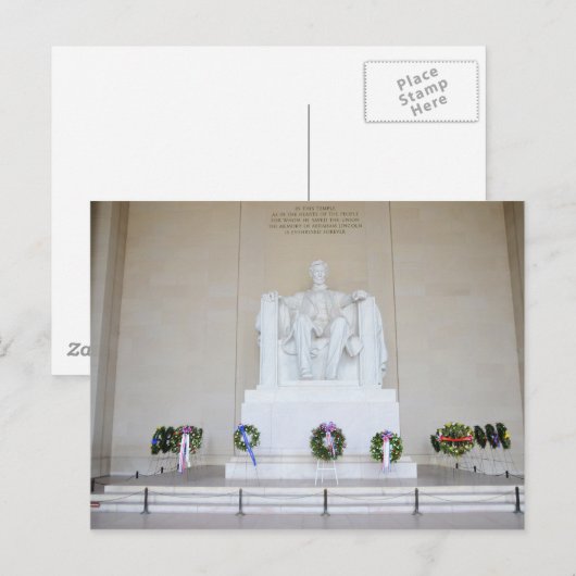Lincoln Memorial. Postkarte (Vorne/Hinten)