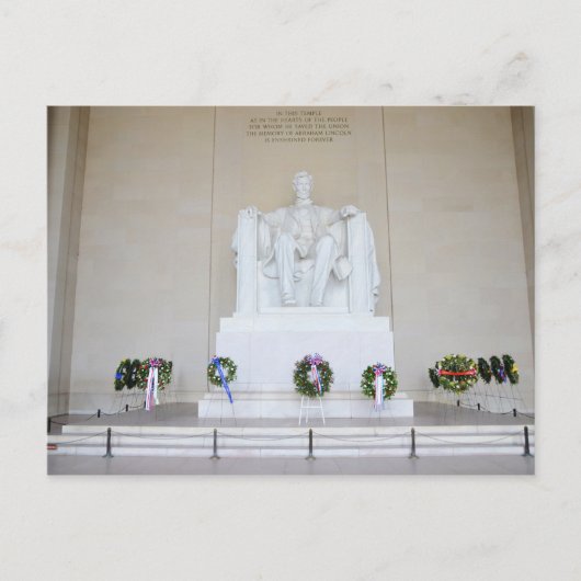 Lincoln Memorial. Postkarte (Vorderseite)