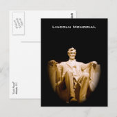 Lincoln Memorial Postkarte (Vorne/Hinten)