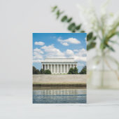 Lincoln Memorial Postkarte (Stehend Vorderseite)