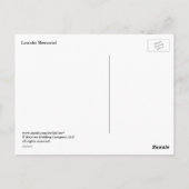 Lincoln Memorial Postkarte (Rückseite)