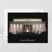 Lincoln Memorial Postkarte (Vorne/Hinten)