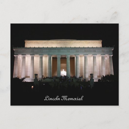Lincoln Memorial Postkarte (Vorderseite)