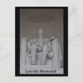 Lincoln Memorial Postkarte (Vorderseite)