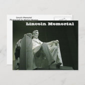 Lincoln Memorial Postkarte (Vorne/Hinten)