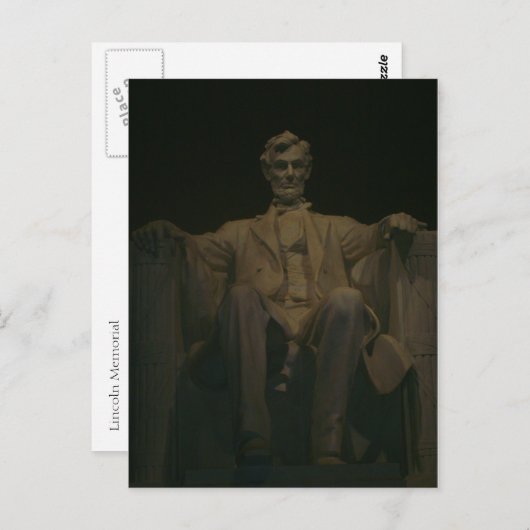 Lincoln Memorial Postkarte (Vorne/Hinten)