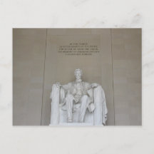 Lincoln Memorial Postkarte Washington DC Klassenfa