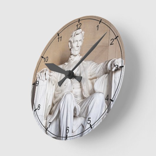 Lincoln Memorial Runde Wanduhr (Winkel)