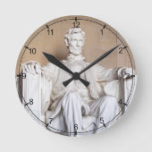 Lincoln Memorial Runde Wanduhr (Vorderseite)
