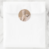 Lincoln Memorial Runder Aufkleber (Tasche)