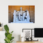 Lincoln Memorial Statue, Washington D.C. Poster (Heimbüro)