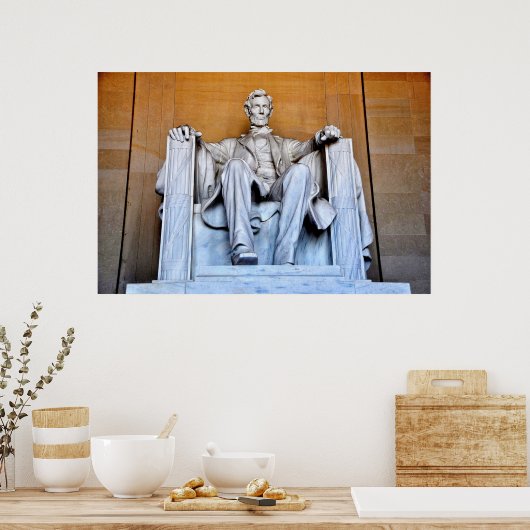 Lincoln Memorial Statue, Washington D.C. Poster (Küche)