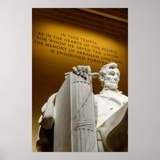 Lincoln Memorial von Diacritical Poster (Vorne)