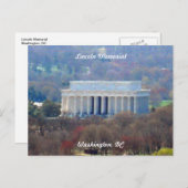 Lincoln Memorial Washington DC 003 Postkarte (Vorne/Hinten)
