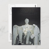 Lincoln Memorial Washington DC 2001 Postkarte (Vorne/Hinten)