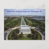Lincoln Memorial Washington DC Beileid Postkarte (Vorderseite)