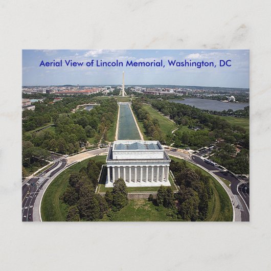Lincoln Memorial Washington DC Beileid Postkarte (Vorderseite)