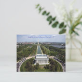 Lincoln Memorial Washington DC Beileid Postkarte (Stehend Vorderseite)