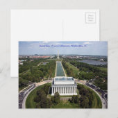 Lincoln Memorial Washington DC Beileid Postkarte (Vorne/Hinten)