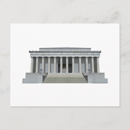 Lincoln Memorial: Washington DC Postkarte (Vorderseite)