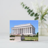 Lincoln Memorial Washington DC Reise Postkarte (Stehend Vorderseite)