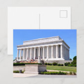 Lincoln Memorial Washington DC Reise Postkarte (Vorne/Hinten)