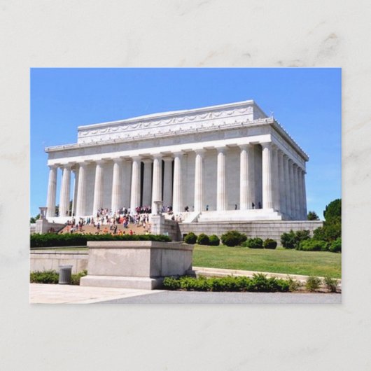 Lincoln Memorial Washington DC Reise Postkarte (Vorderseite)