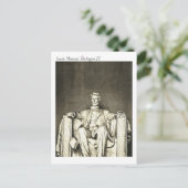 Lincoln Memorial, Washington DC Watercolor Postkarte (Stehend Vorderseite)