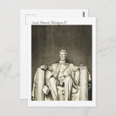 Lincoln Memorial, Washington DC Watercolor Postkarte (Vorne/Hinten)