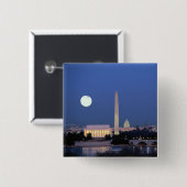 Lincoln Memorial, Washington Monument, USA Button (Vorne & Hinten)