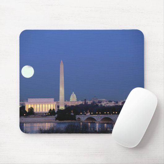 Lincoln Memorial, Washington Monument, USA Mousepad (Mit Mouse)
