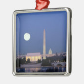 Lincoln Memorial, Washington Monument, USA Ornament Aus Metall (Links)