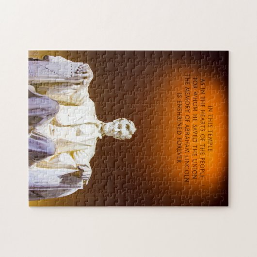 Lincoln Memorial Washington. Puzzle (Horizontal)