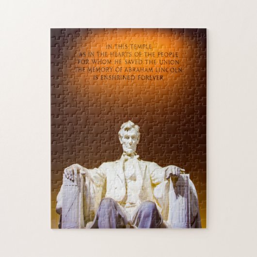 Lincoln Memorial Washington. Puzzle (Vertikal)