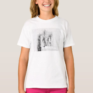 Lincoln Memorial Wasserfarbe und Bleistift gezeich T-Shirt