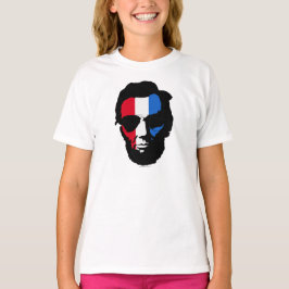 Lincoln mit Aviator-Sonnenbrille - Red White Blue T-Shirt