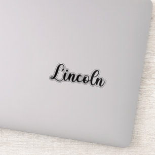 Lincoln Name - Handgeschriebene Kalligrafie Aufkleber