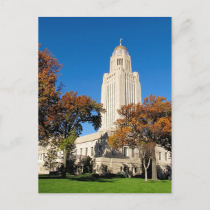 Lincoln, NE Staat Hauptstadt Postkarte #1n 0001000