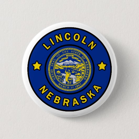 Lincoln Nebraska Button (Vorderseite)