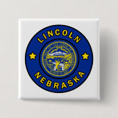 Lincoln Nebraska Button (Vorderseite)