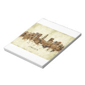 Lincoln Nebraska Cityscape Notizblock (Rotiert)