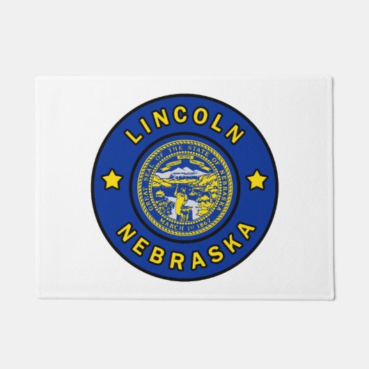 Lincoln Nebraska Fußmatte (Vorderseite)