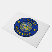 Lincoln Nebraska Fußmatte (Schrägansicht)